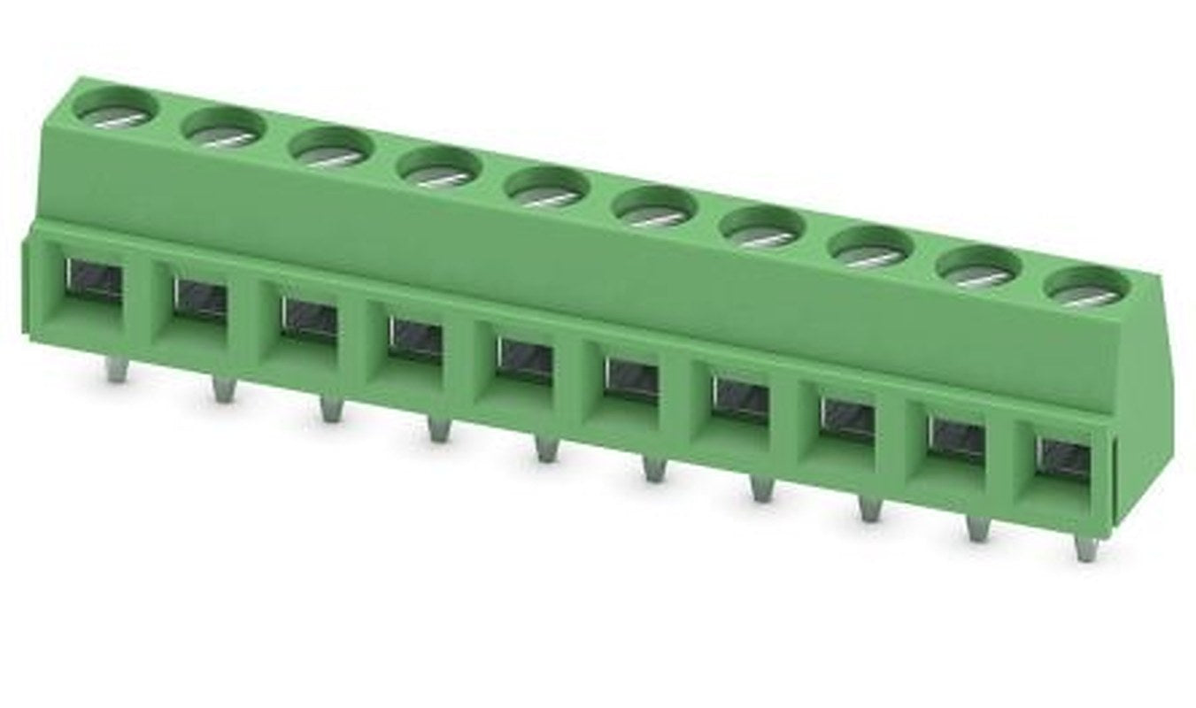 Phoenix Contact MKDSN 1.5/10 Series PCB Terminal Block, 10-Contact, 5 mm Pitch, 1 Row, 1729092