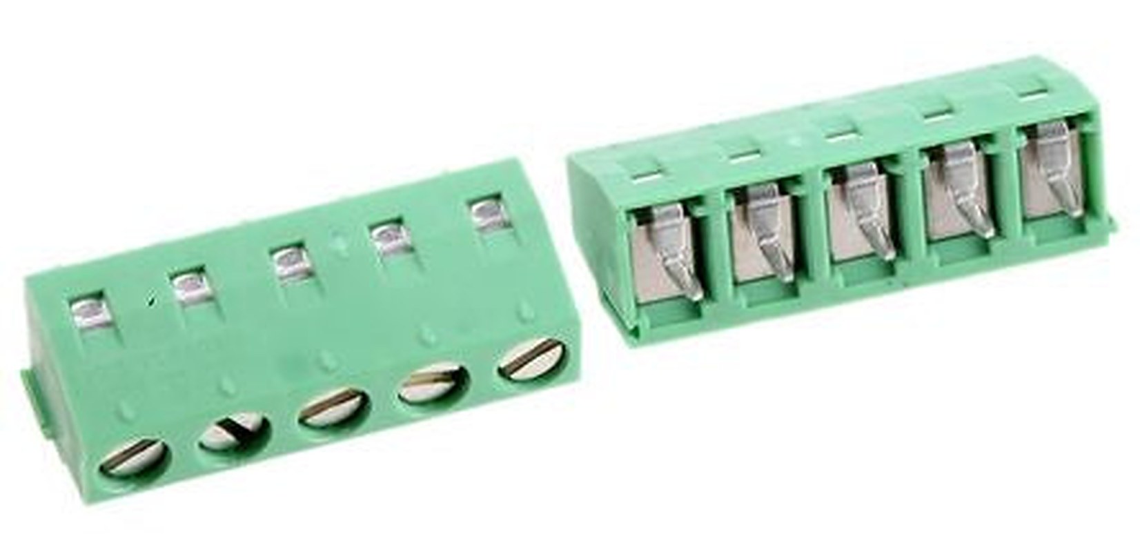 Phoenix Contact MKDSN 1.5/5-5.08 Series Straight Wave Soldering Mount PCB Terminal Block, 5 Contact(s), 5.08 mm Pitch, 1