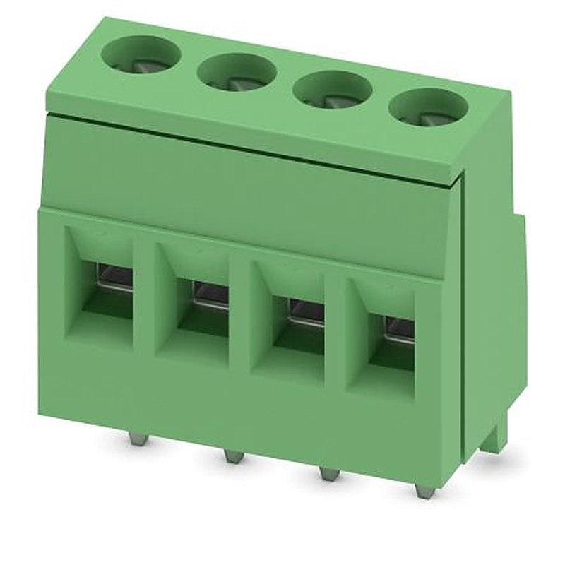 Phoenix Contact MKDS Series PCB Terminal Block, 4-Contact, 5.08 mm Pitch, Wave Soldering Mount, 1 Row