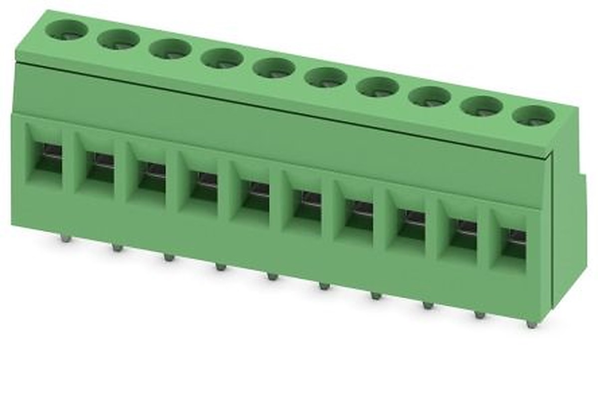 Phoenix Contact MKDS 2.5/10-5.08 Series PCB Terminal Block, 10-Contact, 5.08 mm Pitch, 1 Row, 1730476