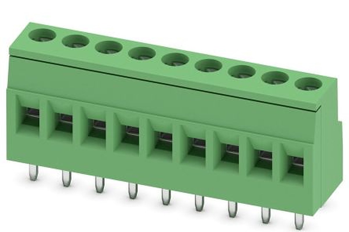 Phoenix Contact MKDSD 2.5/9-5.08 Series PCB Terminal Block, 9-Contact, 5.08 mm Pitch, 1 Row, 1730573