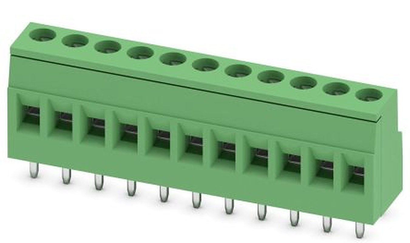 Phoenix Contact MKDSD 2.5/11-5.08 Series PCB Terminal Block, 11-Contact, 5.08 mm Pitch, 1 Row, 1730599