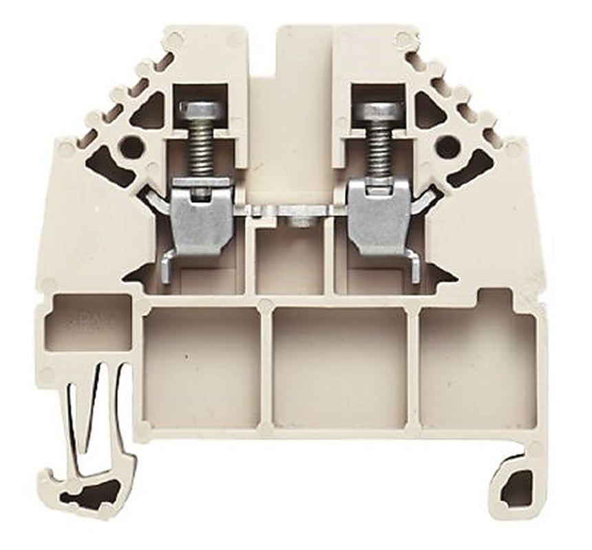 Weidmüller 1730940000 W Series Feed Through Terminal Block Dark Beige, 2.5mm², 1-Level, Screw