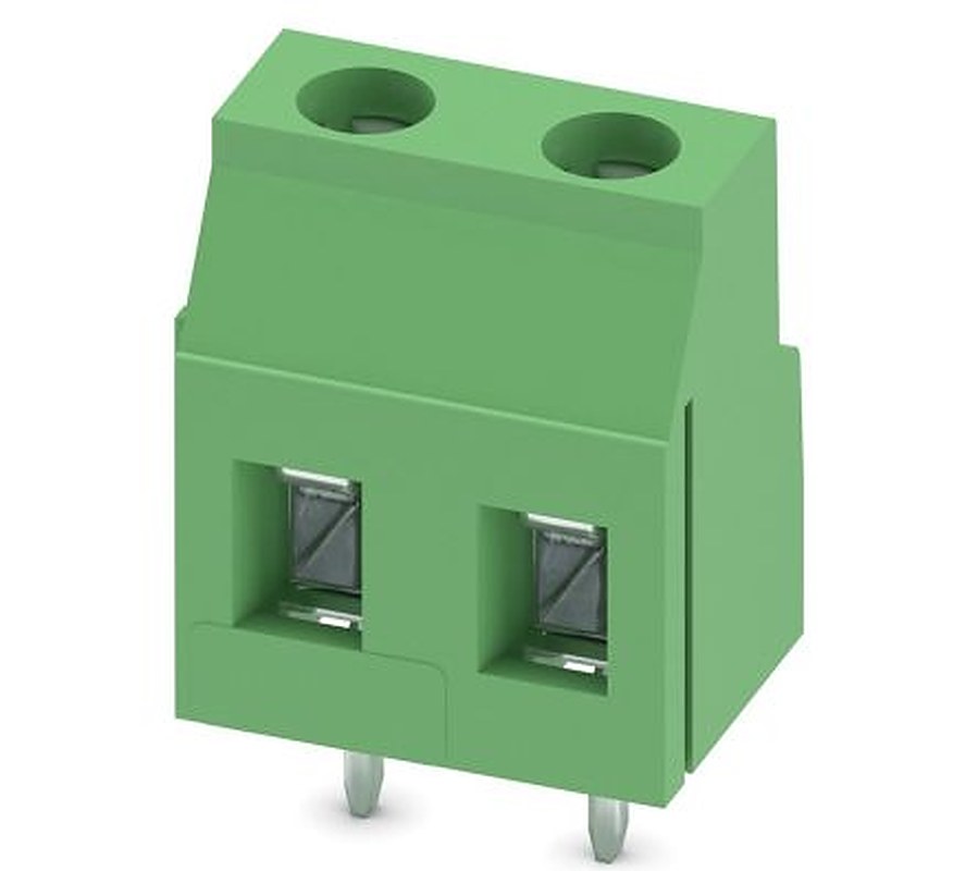 Phoenix Contact GMKDS 3/2 Series Straight Wave Soldering Mount PCB Terminal Block, 2 Contact(s), 7.5 mm Pitch, 1 Row