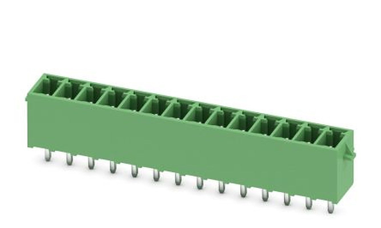 Phoenix Contact MCV 1.5/14-G-3.5-RN Series Pluggable Terminal Block, 14-Contact, 3.5 mm Pitch, 1 Row, 1731604