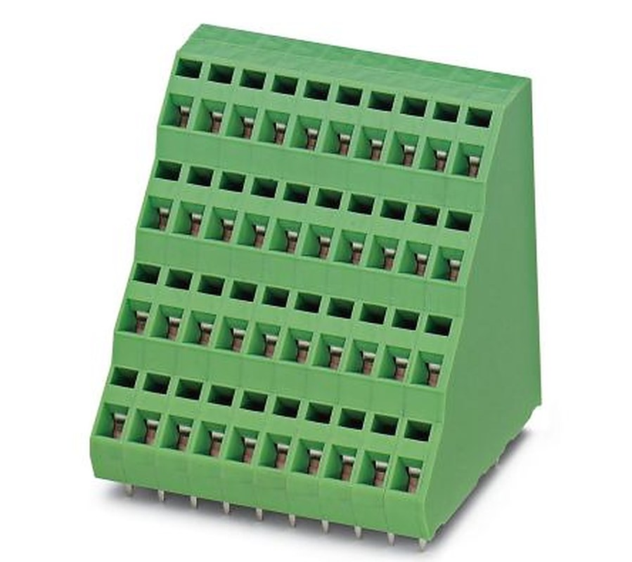 Phoenix Contact ZFK4DSA 1.5-5.08-32 Series 45° PCB Terminal Block, 32 Contact(s), 5.08 mm Pitch, 4 Row