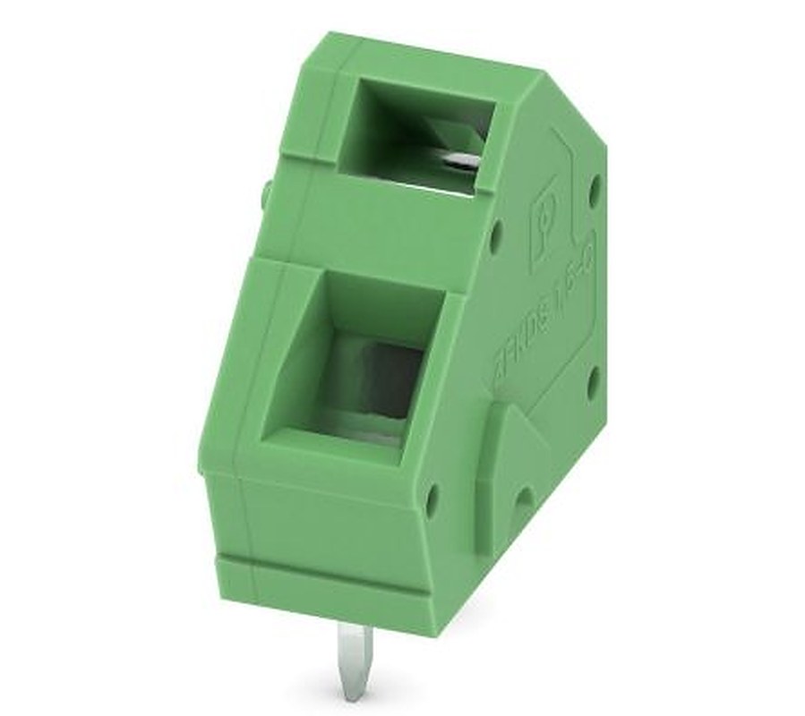 Phoenix Contact ZFKDSA 1.5C-6.0-EX Series 45° PCB Terminal Block, 1 Contact(s), 5 mm Pitch, 1 Row