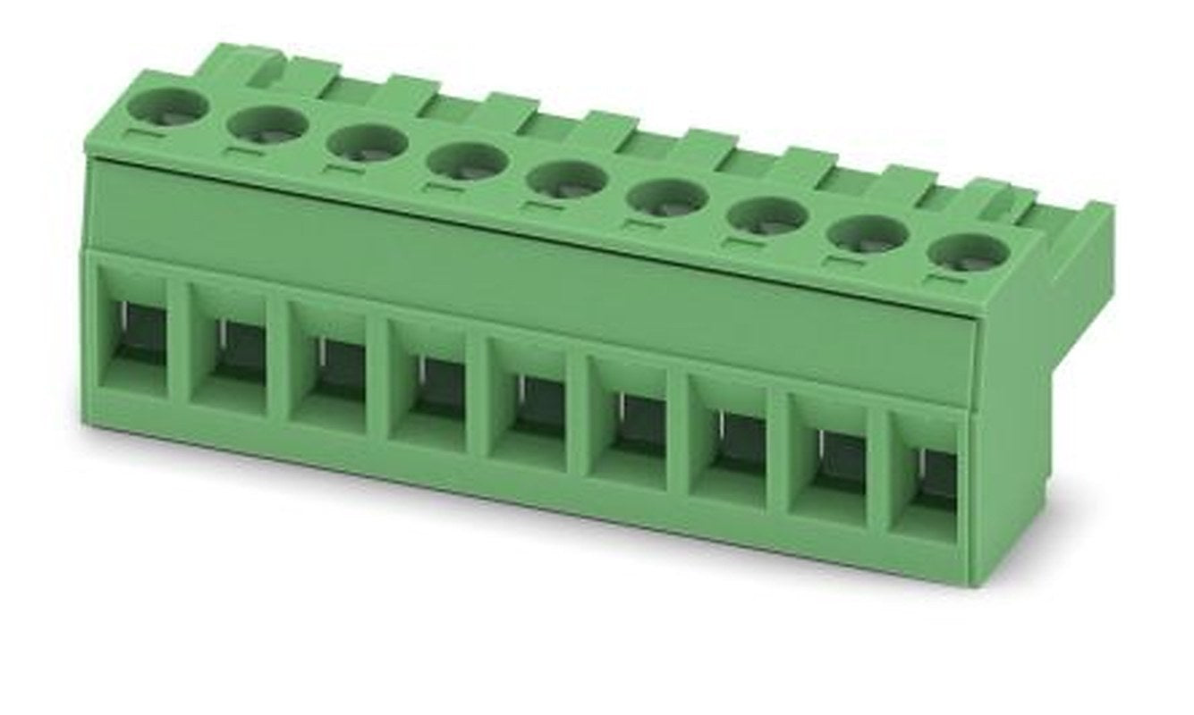 Phoenix Contact MSTBT 2.5/9-ST-5.08 Series Pluggable Terminal Block, 9-Contact, 5.08 mm Pitch, 1 Row, 1734207
