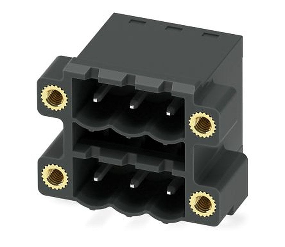 Phoenix Contact CCDN 2.5/ 3-G1F P26 THR Series Pluggable Terminal Block, 3-Contact, 5 mm Pitch, 2 Row, 1734452