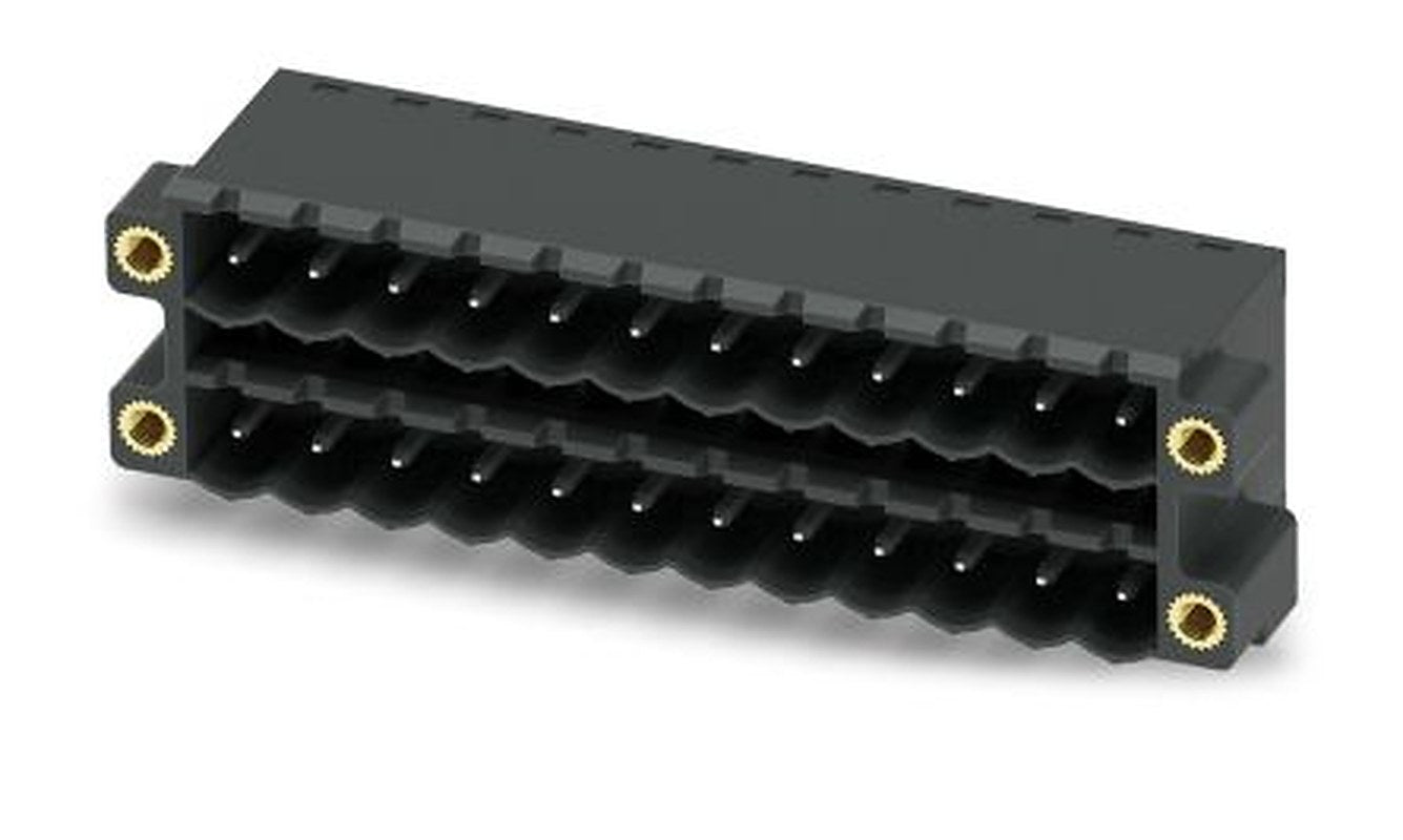 Phoenix Contact CCDN 2.5/12-G1F P26 THR Series Pluggable Terminal Block, 12-Contact, 5 mm Pitch, 2 Row, 1734546