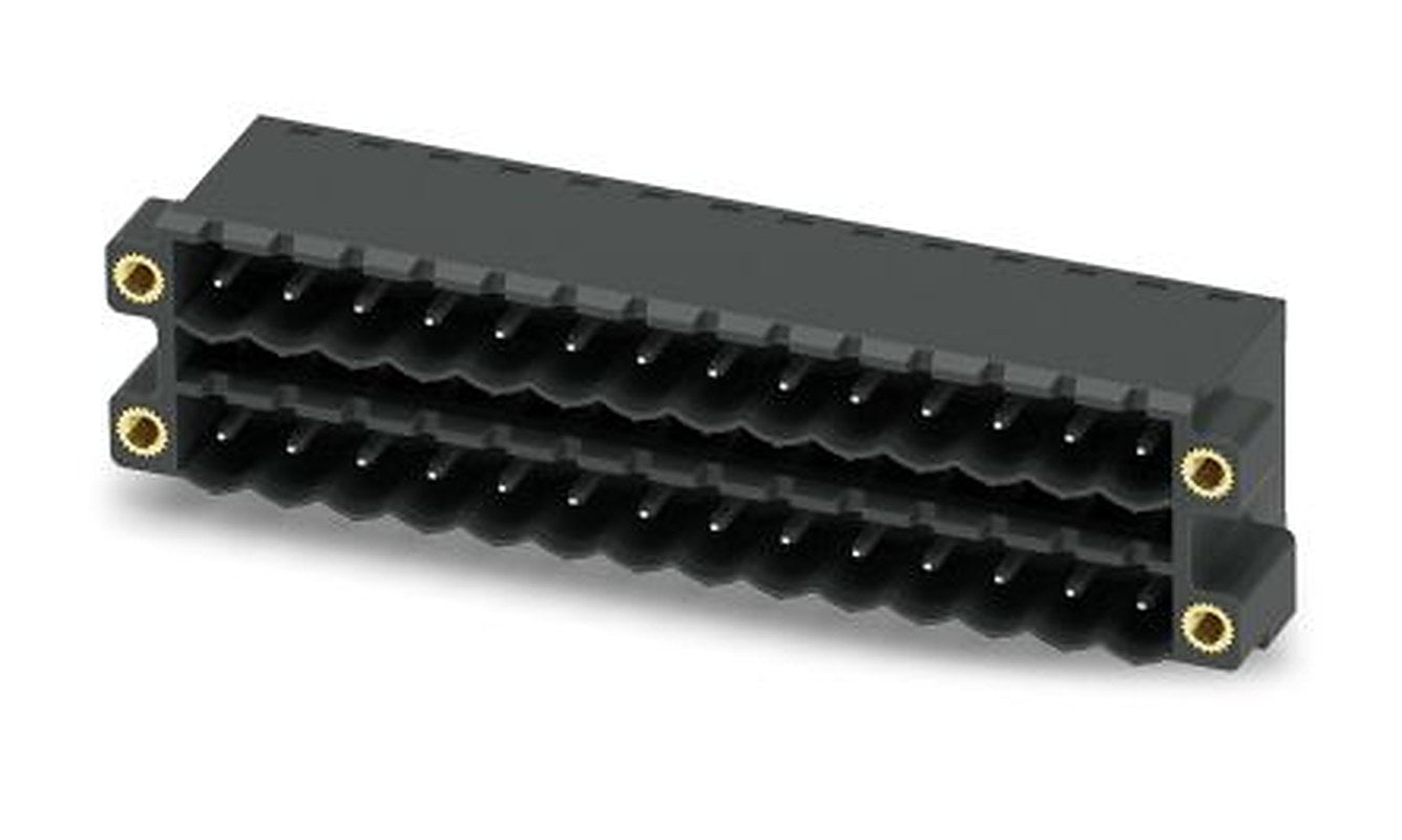 Phoenix Contact CCDN 2.5/14-G1F P26 THR Series Pluggable Terminal Block, 14-Contact, 5 mm Pitch, 2 Row, 1734562