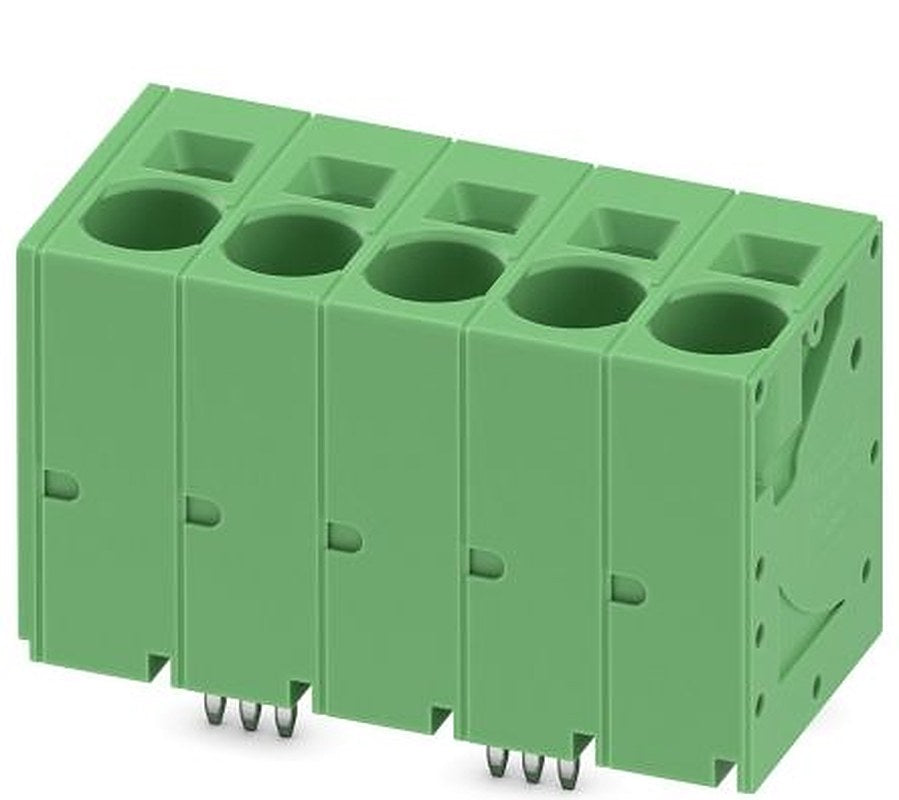 Phoenix Contact SPT 16/5-V-10.0-ZB Series Right Angle PCB Terminal Block, 5 Contact(s), 10 mm Pitch, 1 Row