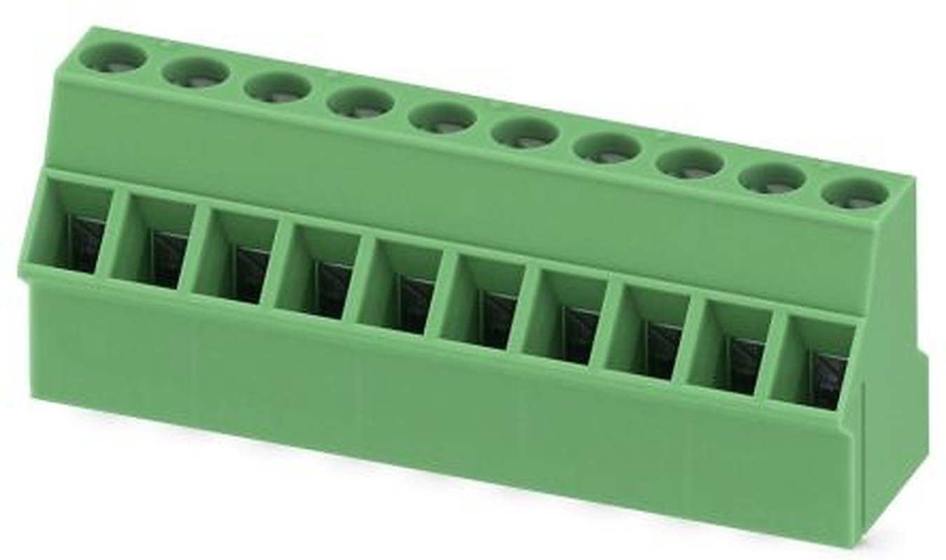 Phoenix Contact SMKDS 2.5/10-5.08 Series 50° PCB Terminal Block, 10 Contact(s), 5.08 mm Pitch, 1 Row