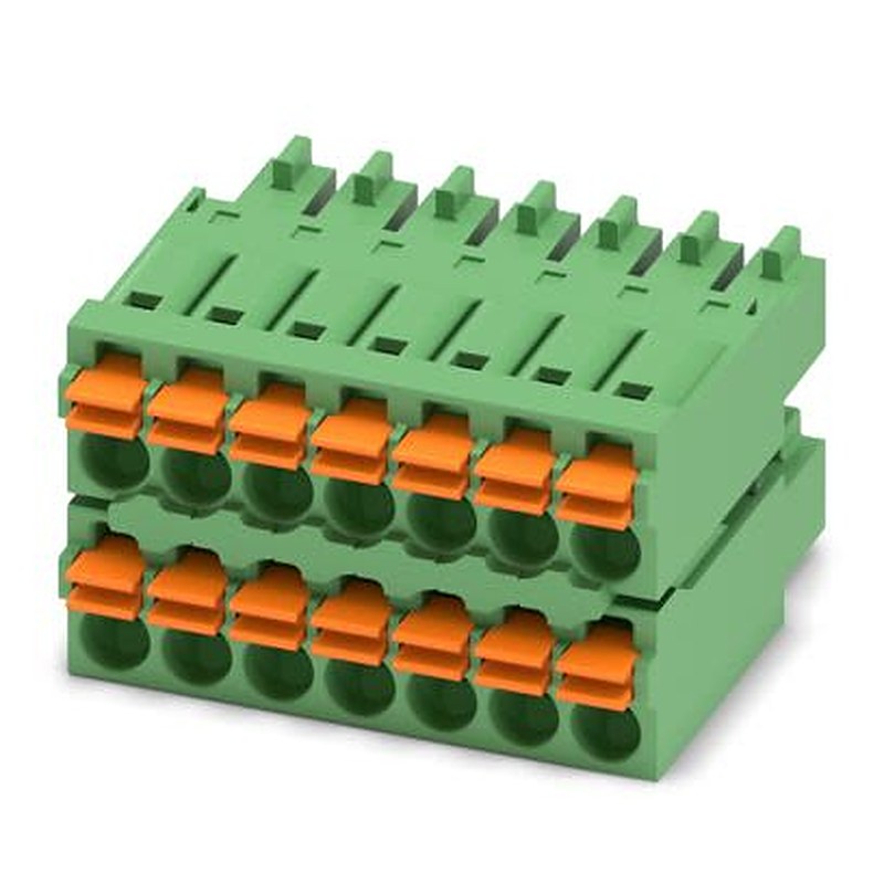 Phoenix Contact FMCD Series PCB Connector, 14-Contact, 3.5 mm Pitch, 1 Row Push-in Spring