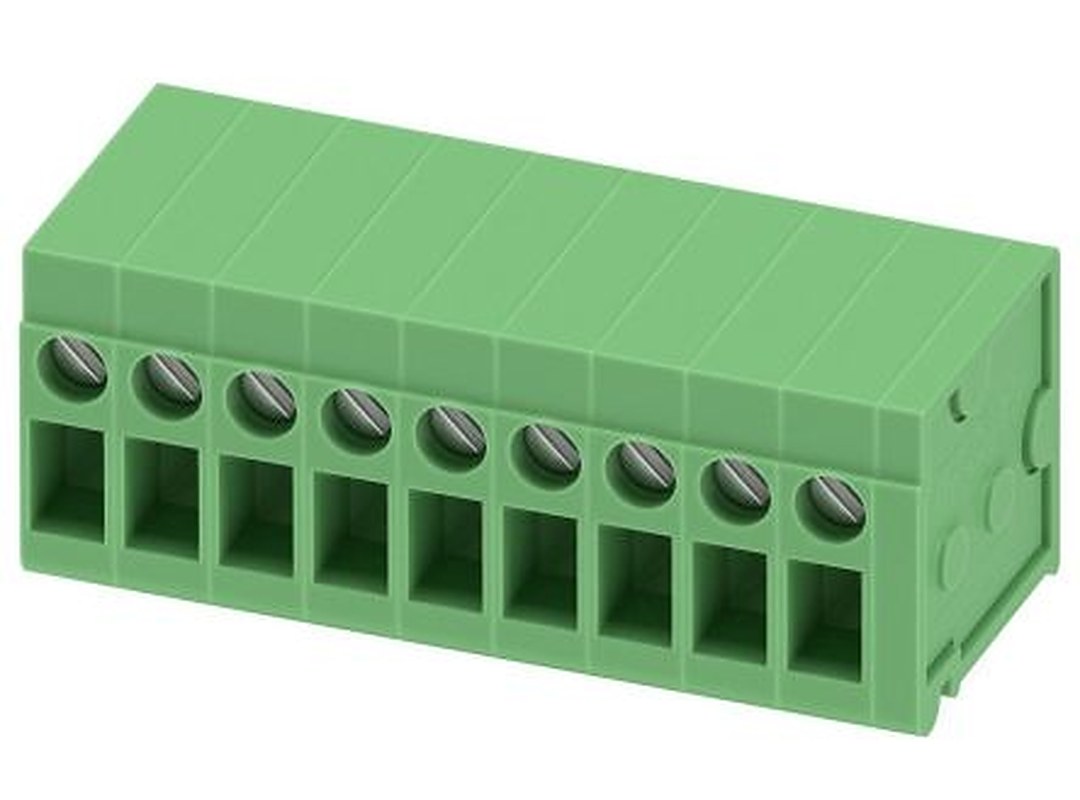 Phoenix Contact FRONT 2.5-H/SA 5/9 Series PCB Terminal Block, 9-Contact, 5 mm Pitch, 1 Row, 1744109