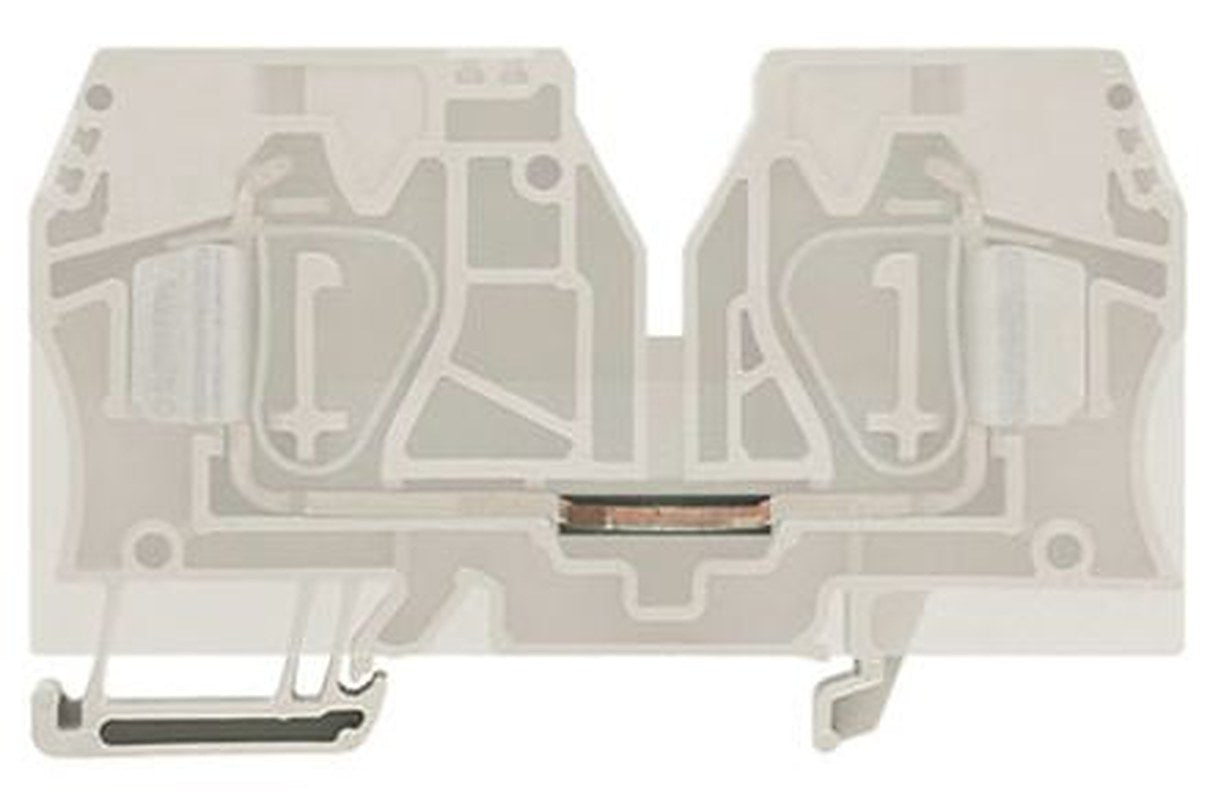 Weidmüller 1745350000 Z Series DIN Rail Terminal Block Dark Beige, 1-Level, Clamp