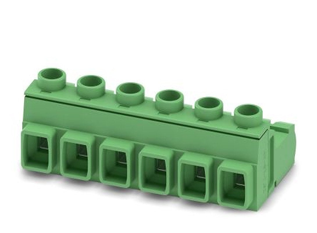 Phoenix Contact GIC 2.5 HCV/6-ST-7.62 Series Pluggable Terminal Block, 6-Contact, 7.62 mm Pitch, 1 Row, 1745661