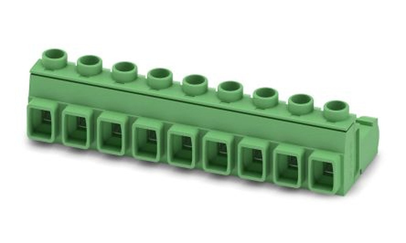Phoenix Contact GIC 2.5 HCV/9-ST-7.62 Series Pluggable Terminal Block, 9-Contact, 7.62 mm Pitch, 1 Row, 1745690