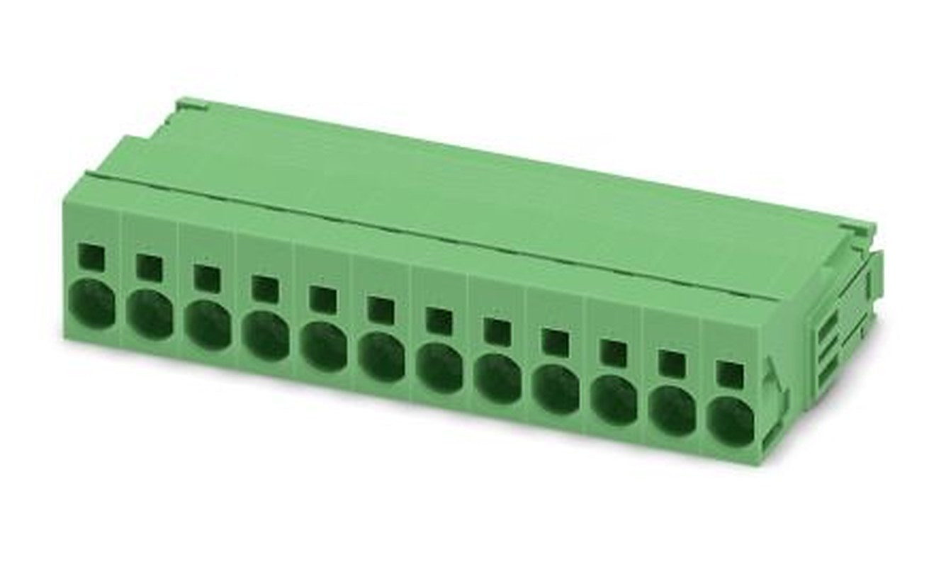 Phoenix Contact ISPC 5/12-STGCL-7.62 Series Pluggable Terminal Block, 12-Contact, 7.62 mm Pitch, 1 Row, 1748969