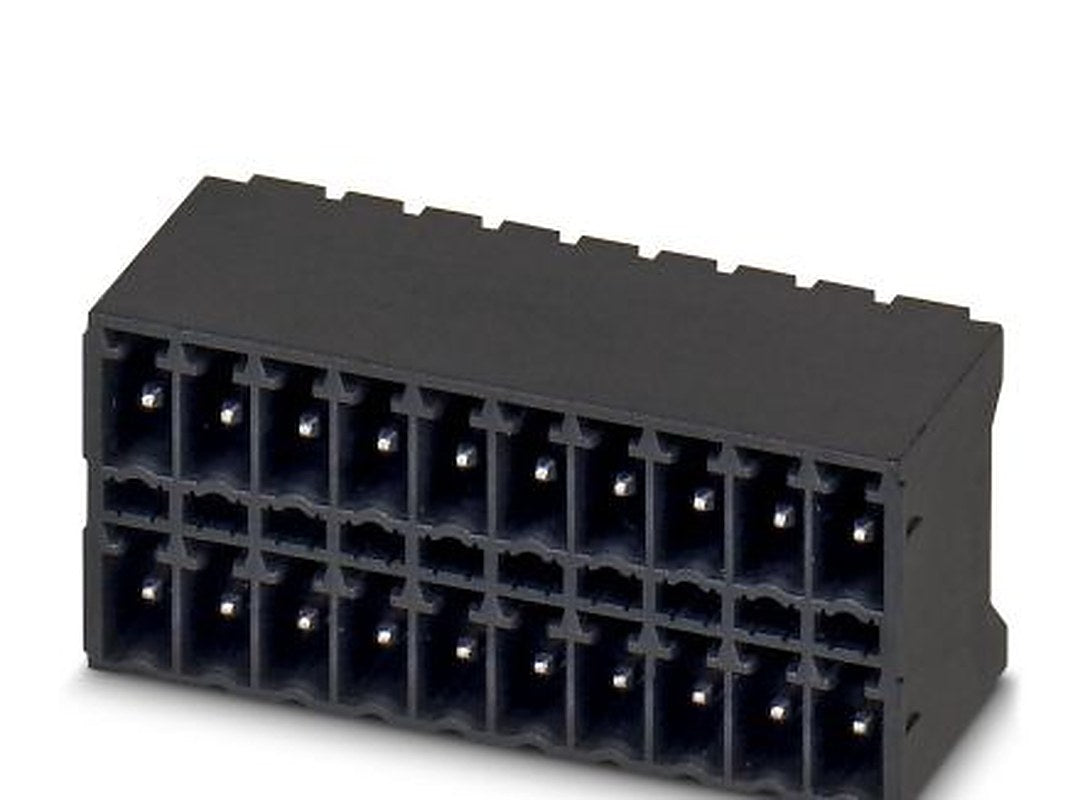 Phoenix Contact MCDN 1.5/11-G1-3.81 P26THR Series Pluggable Terminal Block, 11-Contact, 3.81 mm Pitch, 2 Row, 1749612