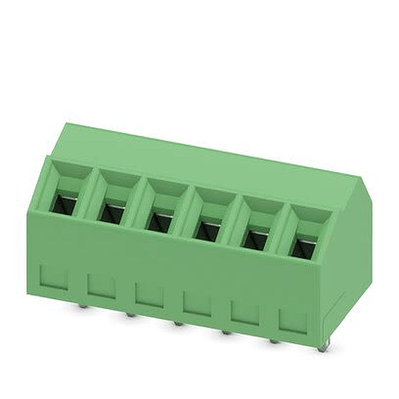 Phoenix Contact 5, SMKDS 1/6-3 Series PCB Terminal Block, 6-Contact, 3.5 mm Pitch, Wave Soldering Mount, 1 Row