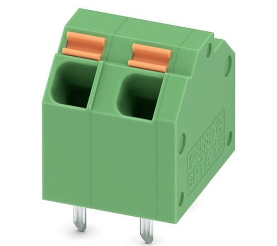 Phoenix Contact PCB Terminal Block, 2-Contact, 5.08 mm Pitch, Wave Soldering Mount, 1 Row