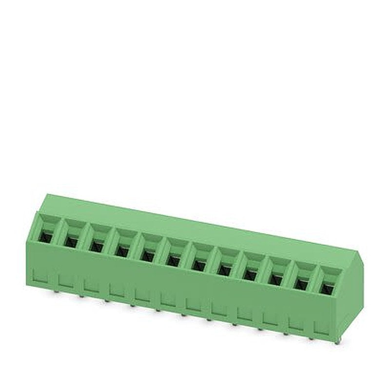 Phoenix Contact 5, SMKDS 1/12-3 Series PCB Terminal Block, 12-Contact, 3.5 mm Pitch, Wave Soldering Mount, 1 Row