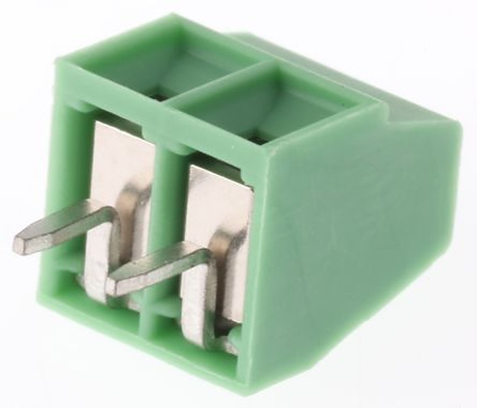 Phoenix Contact MKDS 1/2-3.5 Series Straight PCB Terminal Block, 2 Contact(s), 3.5 mm Pitch, 1 Row