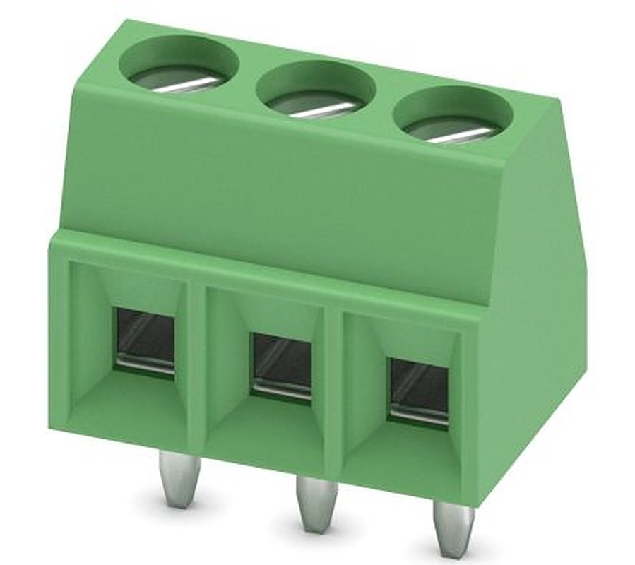 Phoenix Contact MKDS 1/3-3.5 Series Straight PCB Terminal Block, 3 Contact(s), 3.5 mm Pitch, 1 Row