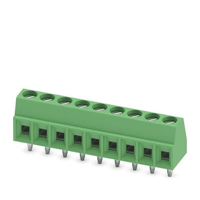 Phoenix Contact MKDS 1 Series PCB Terminal Block, 9-Contact, 3.5 mm Pitch, Wave Soldering Mount, 1 Row