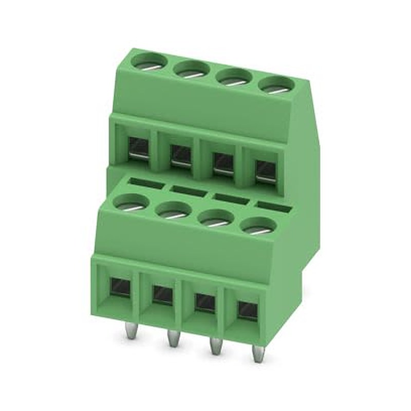 Phoenix Contact MKKDS 1 Series PCB Terminal Block, 8-Contact, 3.5 mm Pitch, Wave Soldering Mount, 2 Row