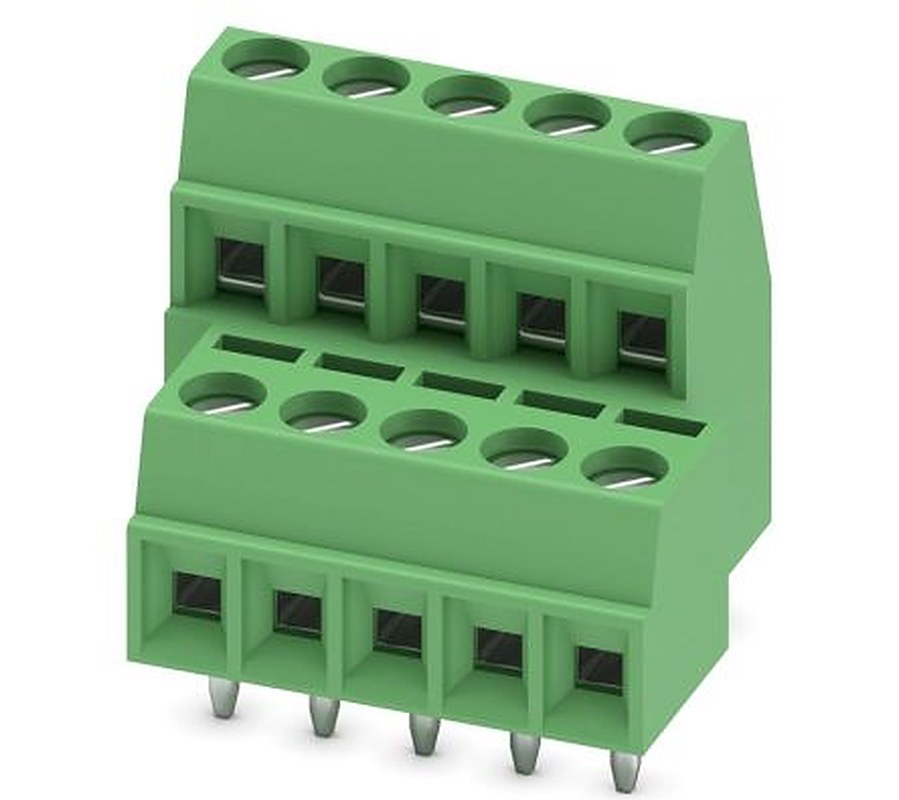 Phoenix Contact MKKDS 1/5-3.5 Series PCB Terminal Block, 5-Contact, 3.5 mm Pitch, 2 Row, 1751426