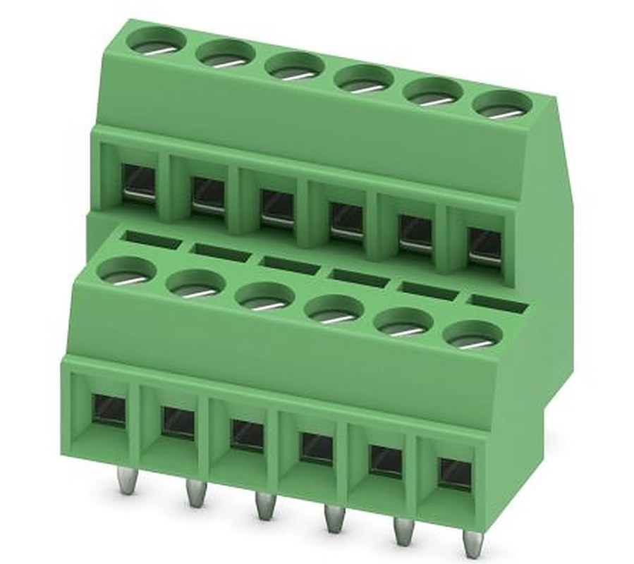 Phoenix Contact MKKDS 1/6-3.5 Series PCB Terminal Block, 6-Contact, 3.5 mm Pitch, 2 Row, 1751439