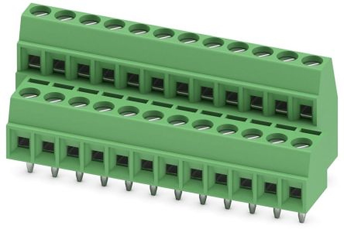 Phoenix Contact MKKDS 1/12-3.5 Series PCB Terminal Block, 12-Contact, 3.5 mm Pitch, 2 Row, 1751497