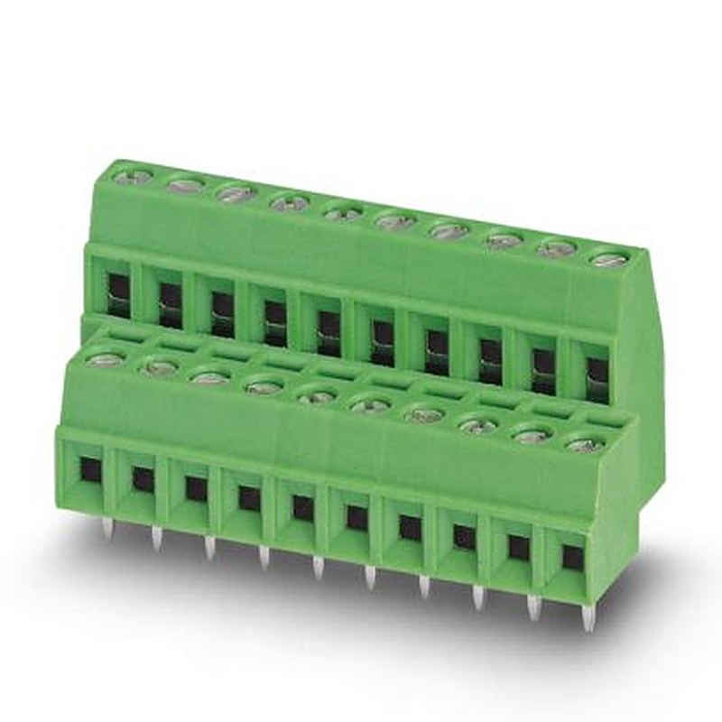 Phoenix Contact MKKDS 1 Series PCB Terminal Block, 30-Contact, 3.5 mm Pitch, Wave Soldering Mount, 2 Row