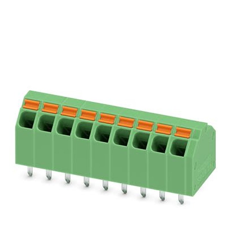 Phoenix Contact PCB Terminal Block, 9-Contact, 3.81 mm Pitch, Wave Soldering Mount, 1 Row