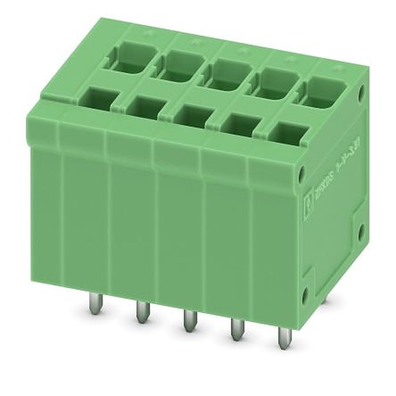 Phoenix Contact ZFKDSA 1-V-3.81- 5 Series Right Angle PCB Terminal Block, 5 Contact(s), 3.81 mm Pitch, 1 Row