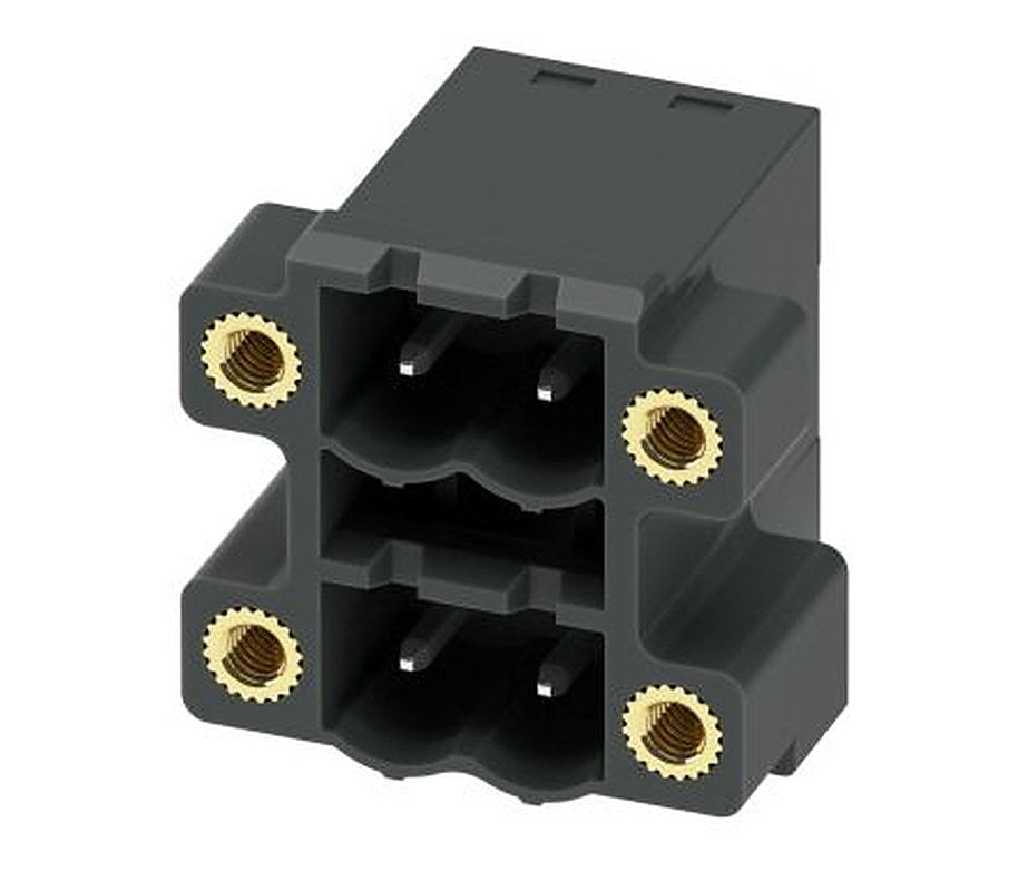 Phoenix Contact CCDN 2.5/ 2-G1F-5.08 P26 THR Series Pluggable Terminal Block, 2-Contact, 5.08 mm Pitch, 2 Row, 1753307