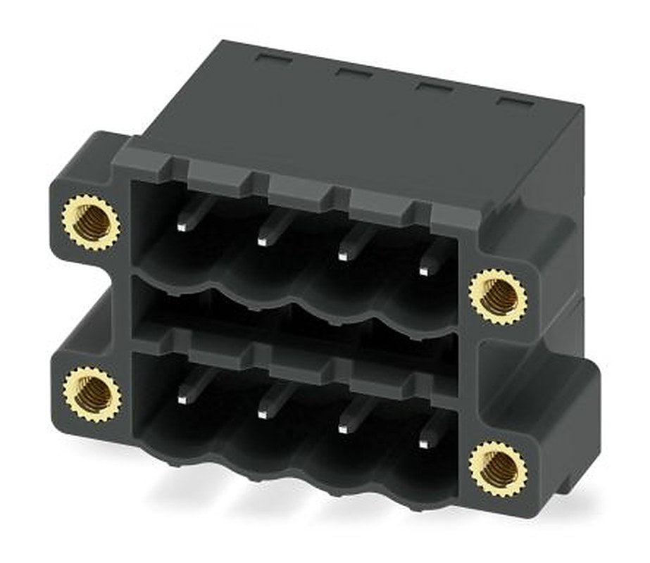 Phoenix Contact CCDN 2.5/ 4-G1F-5.08 P26 THR Series Pluggable Terminal Block, 4-Contact, 5.08 mm Pitch, 2 Row, 1753323