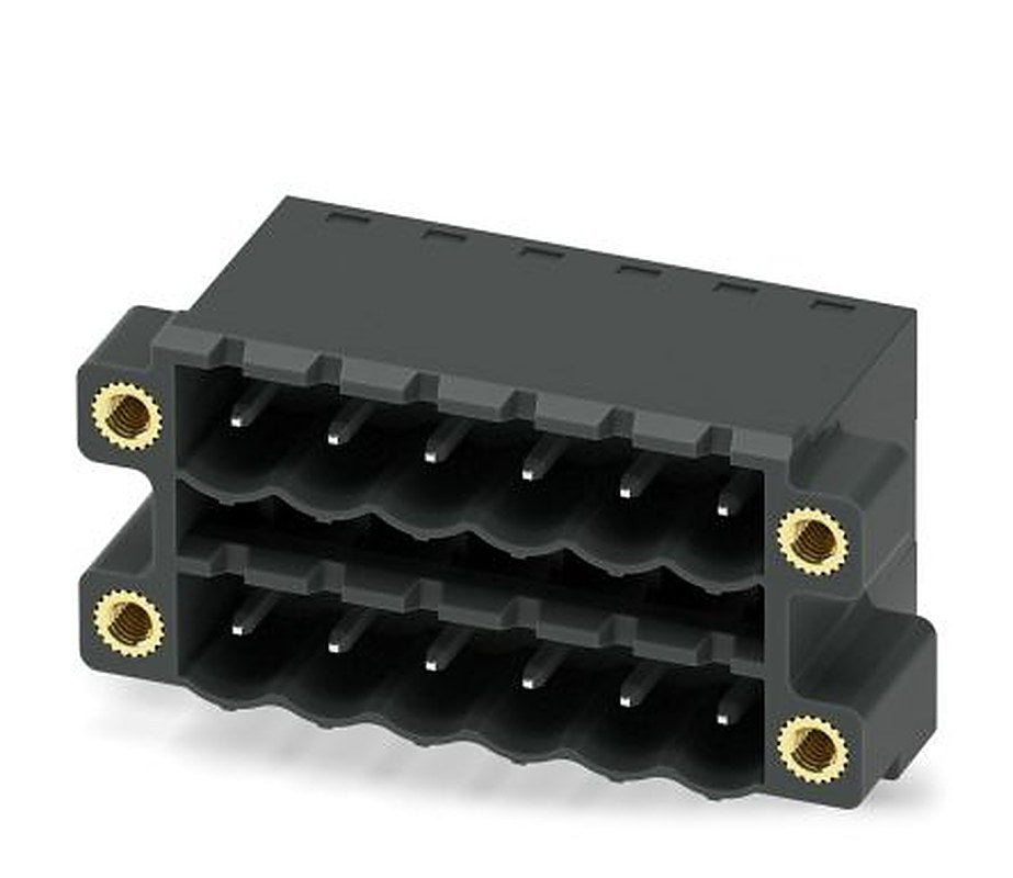 Phoenix Contact CCDN 2.5/ 6-G1F-5.08 P26 THR Series Pluggable Terminal Block, 6-Contact, 5.08 mm Pitch, 2 Row, 1753349