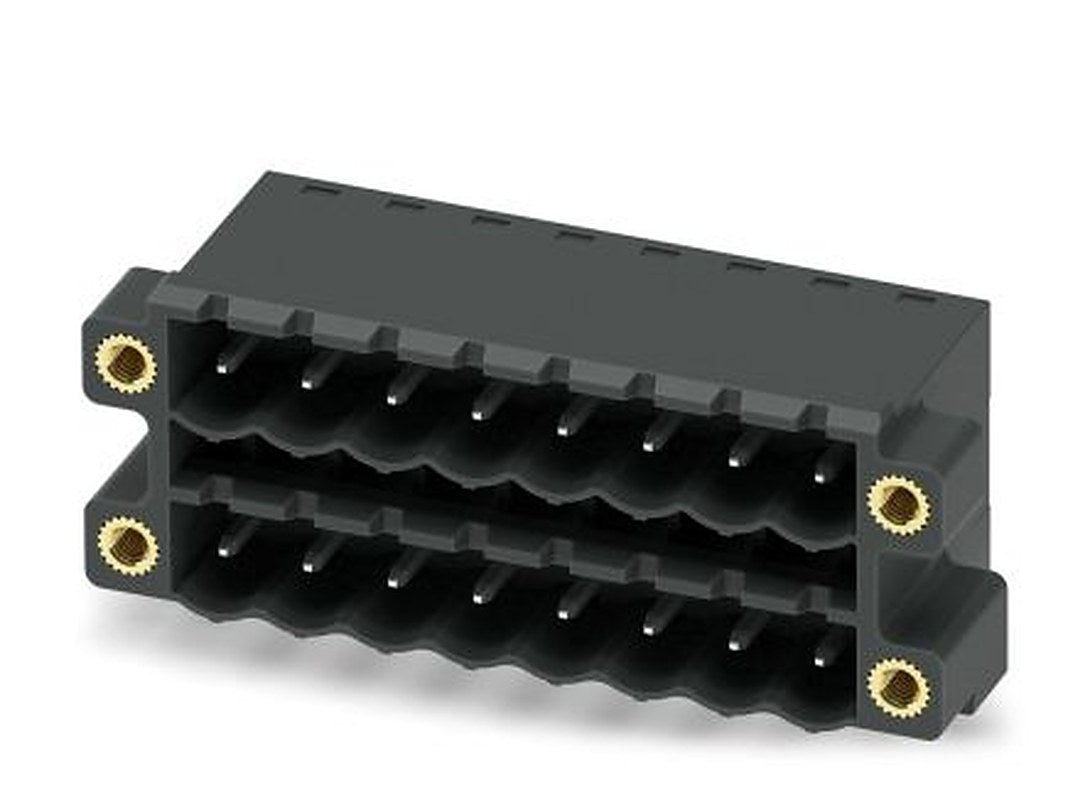 Phoenix Contact CCDN 2.5/ 8-G1F-5.08 P26 THR Series Pluggable Terminal Block, 8-Contact, 5.08 mm Pitch, 2 Row, 1753365