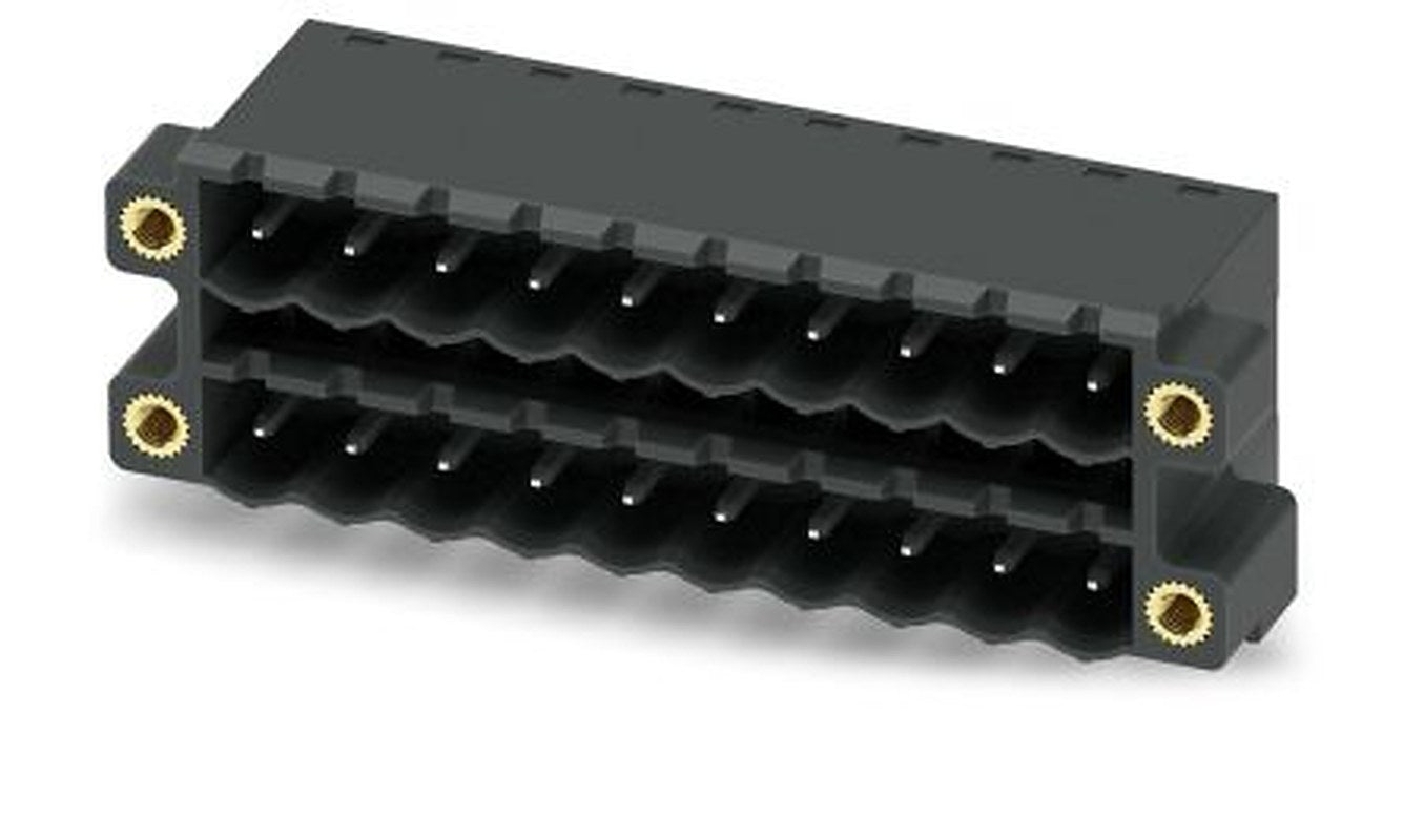Phoenix Contact CCDN 2.5/10-G1F-5.08 P26 THR Series Pluggable Terminal Block, 10-Contact, 5.08 mm Pitch, 2 Row, 1753381
