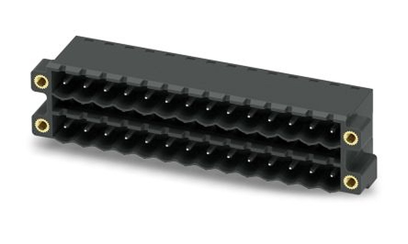 Phoenix Contact CCDN 2.5/14-G1F-5.08 P26 THR Series Pluggable Terminal Block, 14-Contact, 5.08 mm Pitch, 2 Row, 1753420