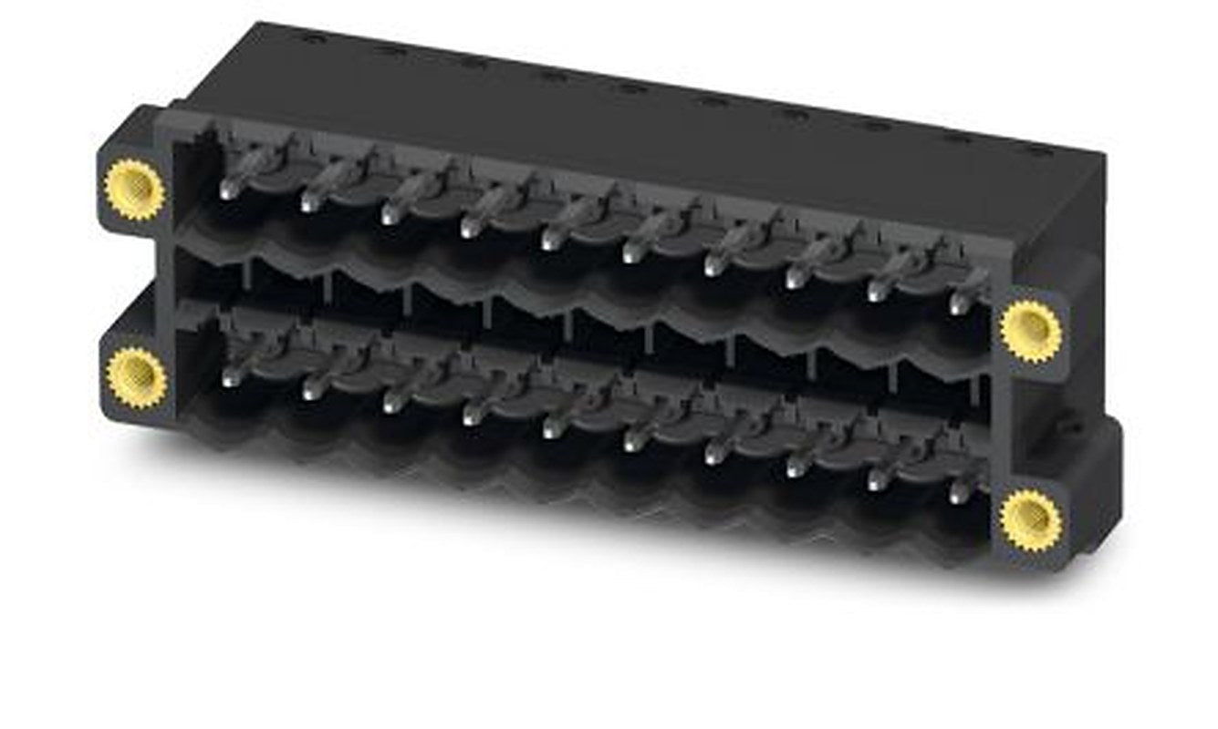 Phoenix Contact CCDN 2.5/18-G1F-5.08 P26 THR Series Pluggable Terminal Block, 18-Contact, 5.08 mm Pitch, 2 Row, 1753462