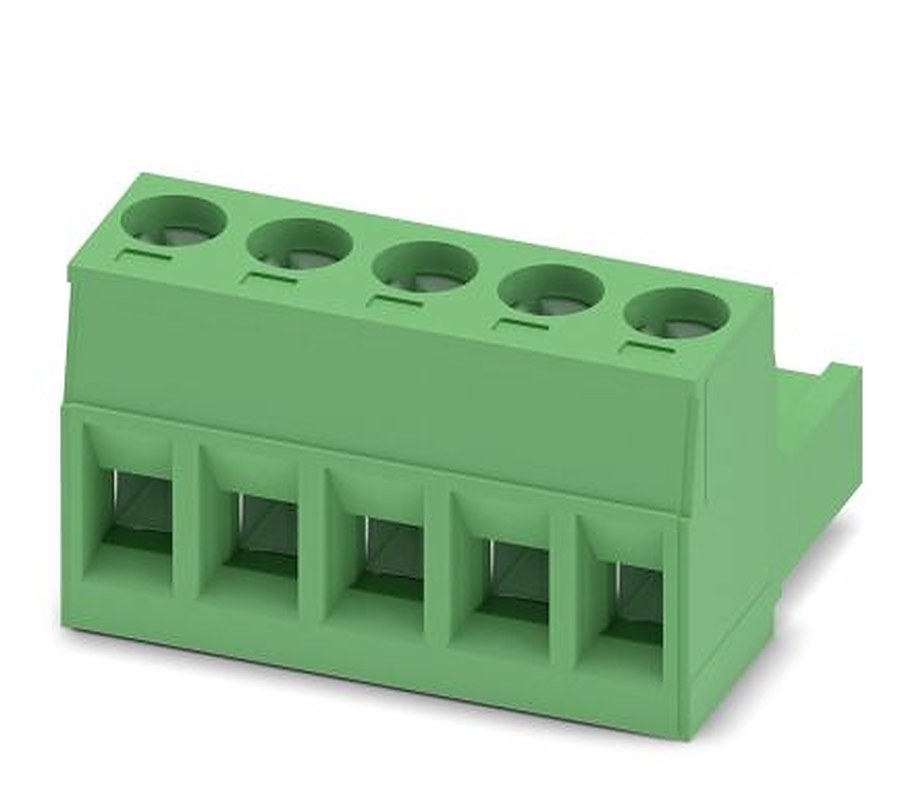 Phoenix Contact MSTB 2.5/5-ST Series Pluggable Terminal Block, 5-Contact, 5 mm Pitch, 1 Row, 1754504