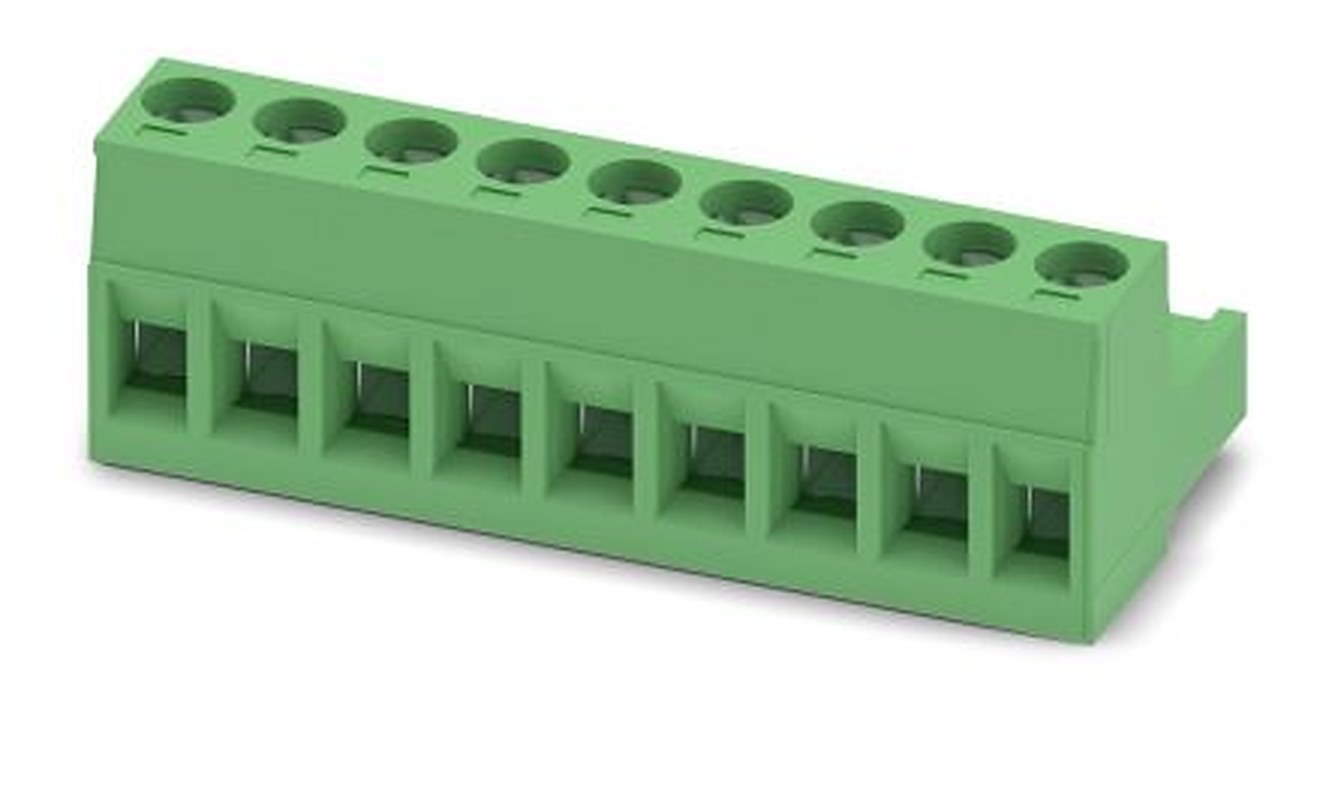 Phoenix Contact MSTB 2.5/9-ST Series Pluggable Terminal Block, 9-Contact, 5 mm Pitch, 1 Row