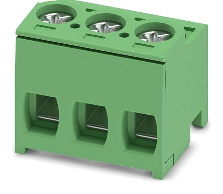 Phoenix Contact PT 1.5/3-PH-5.0 Series Pluggable Terminal Block, 3-Contact, 5 mm Pitch, 1 Row, 1755596