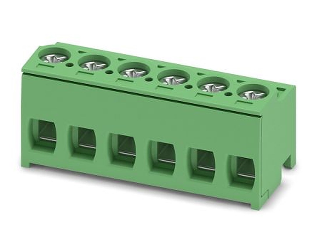 Phoenix Contact PT 1.5/6-PH-5.0 Series Straight Pluggable Terminal Block, 6 Contact(s), 5 mm Pitch, 1 Row