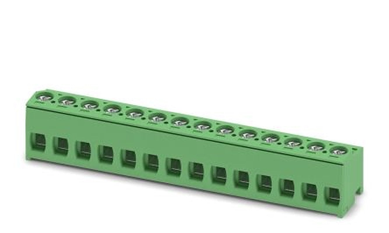 Phoenix Contact PT 1.5/14-PH-5.0 Series Pluggable Terminal Block, 14-Contact, 5 mm Pitch, 1 Row, 1755703