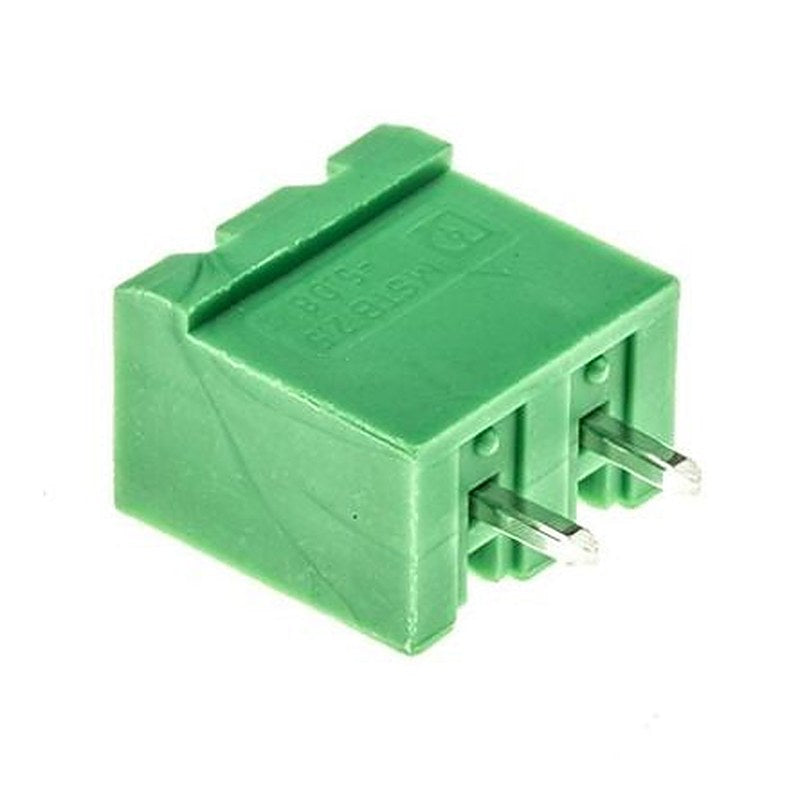 Phoenix Contact MSTBVA 2.5/ 2-G-5.08 Series Pluggable Terminal Block, 2-Contact, 5.08 mm Pitch, 1 Row, 1755736